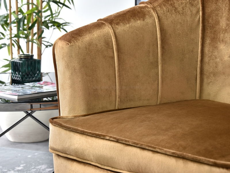 Fotel Etimee F (arany + fekete)