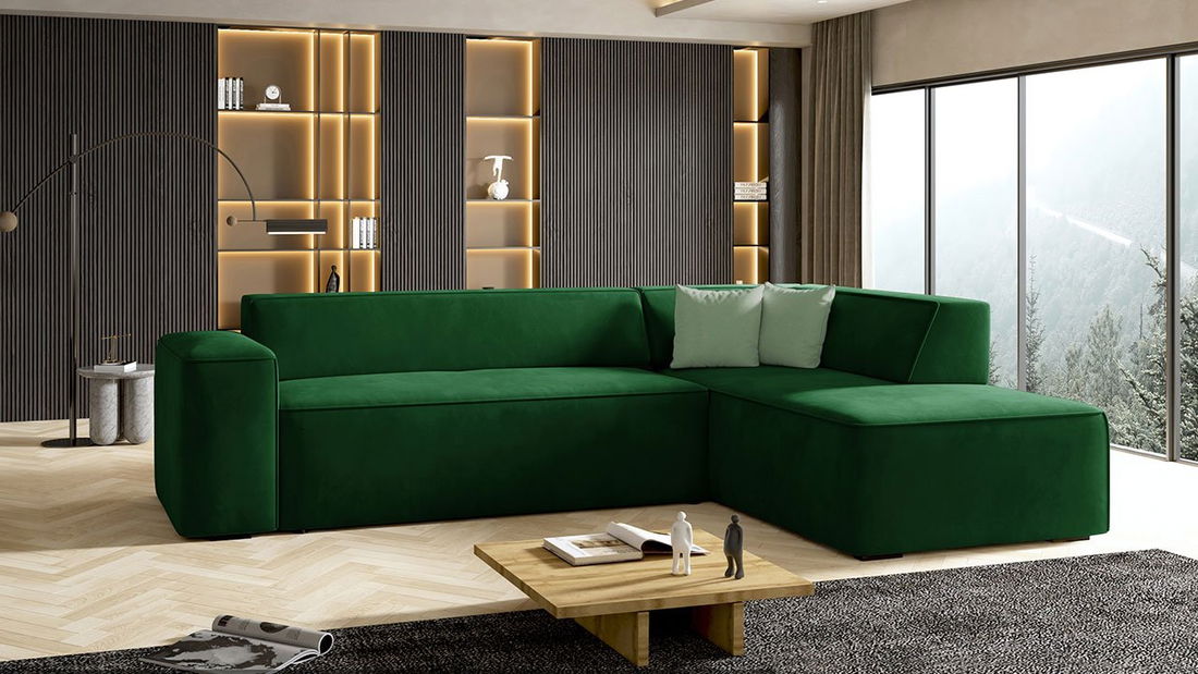 Kanapé Zara (J) (Uttario Velvet 2951 + Uttario Velvet 2951 + Uttario Velvet 2954)