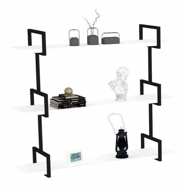 Nástenná polica Urally (biela)