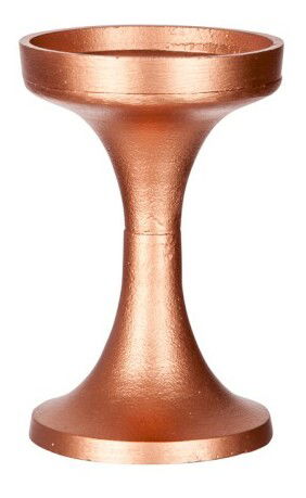 Svietnik Jolipa Vysoký na jednu sviečku (11x11x17cm) (Ružové zlato)