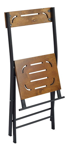 Set masă scaune de grădină (3 buc) Bonita (nuc + Negru)