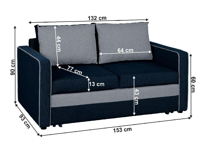 Sofa na razvlačenje Donda (inari 72 a 80) 