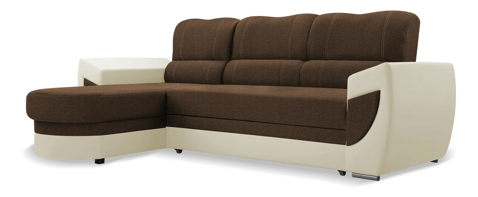 Sarokkanapé Trento (sötétbarna + bézs) (B)