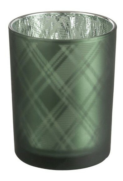 Svietnik Jolipa Na čajovú sviečku Christmas Spirit (10x10x13cm) (Zelená)