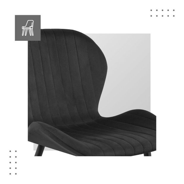 Étkezőszék Pamper 2 (fekete)