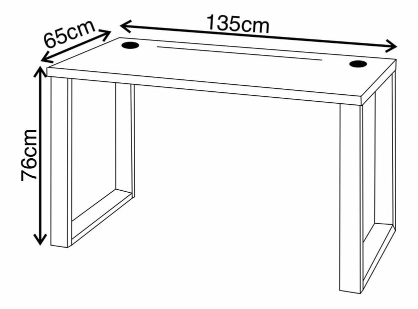 Gaming PC stol Gamer S (crna) (s RGB LED rasvjetom)