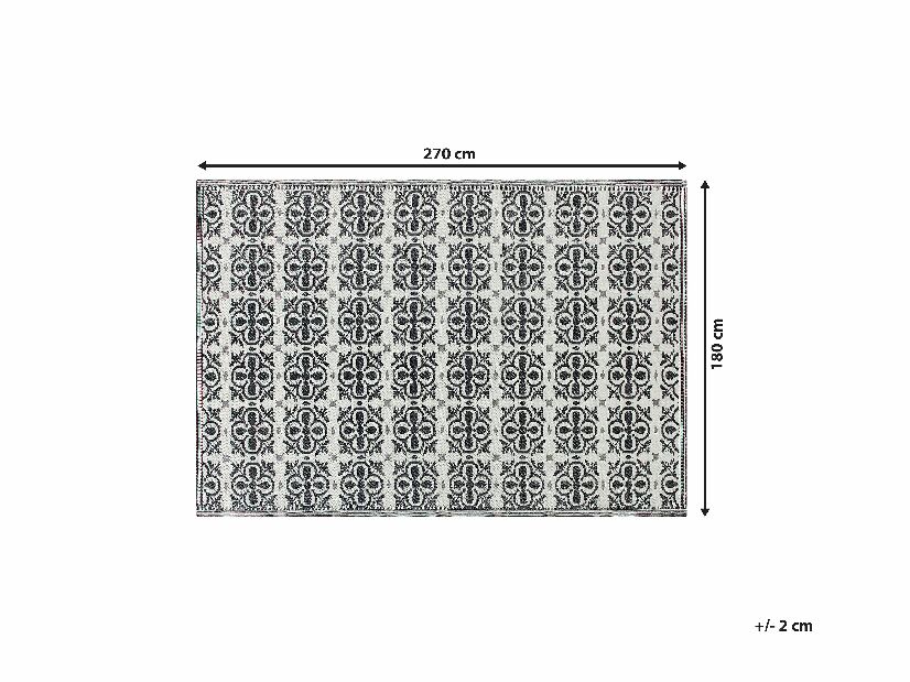 Covor 180 x 270 cm NELLIA (negru + alb)