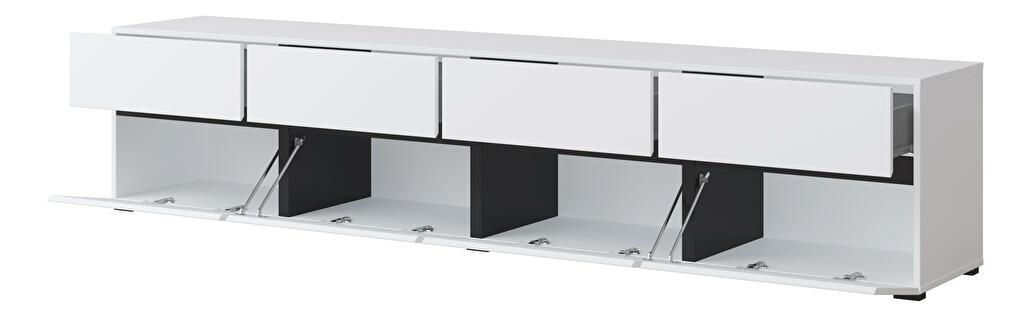 TV stolík/skrinka Crossroad W40 (čierna + biela)