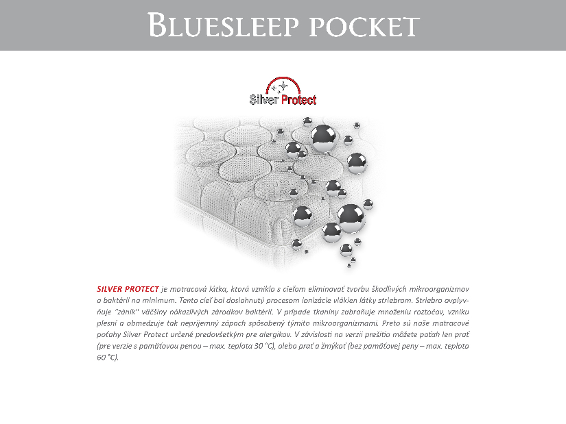 Taštičkový matrac Materasso Bluesleep Pocket 200x180 (T3)