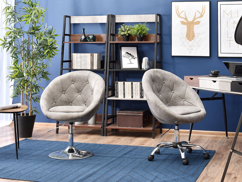 Fotel Lush 4 (szürke + króm)