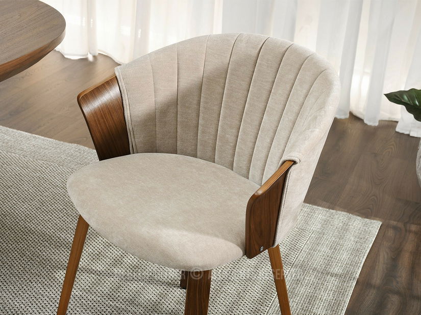 Blagovaonska stolica Giratorio (bež)