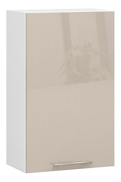 Horná kuchynská skrinka Ozara W50 H720 (biela + cappuccino lesk)