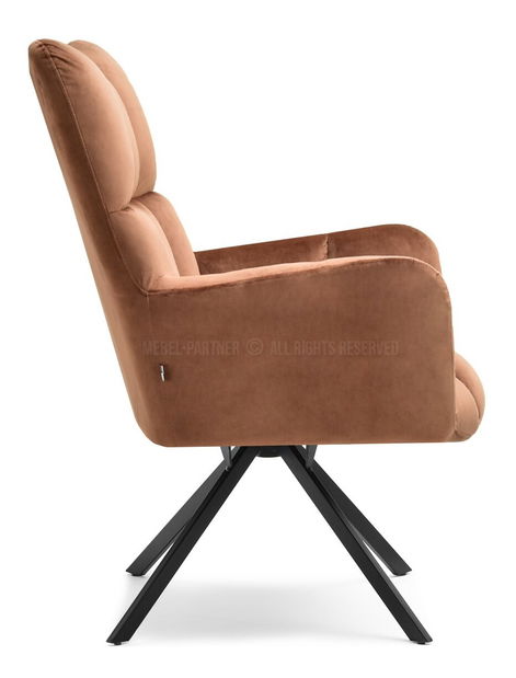 Kreslo Kikino X (medená + čierna)