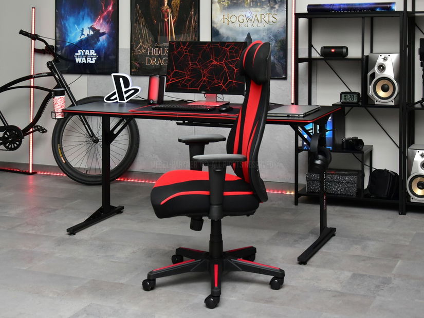 Fotelja Icco (crvena + crna)