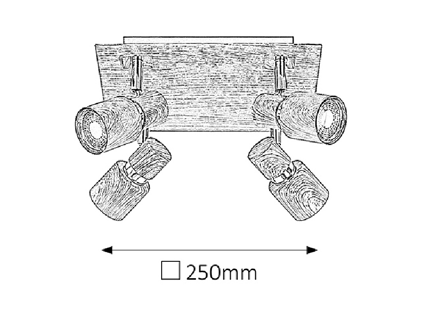 Bodové svietidlo Merkur 6008 (wenge)