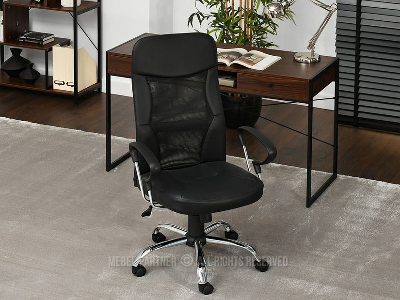 Scaun Olino (negru + crom)