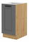 Alsó konyhaszekrény Lucid 40 D 1F BB (artisan tölgy + dustgrey)