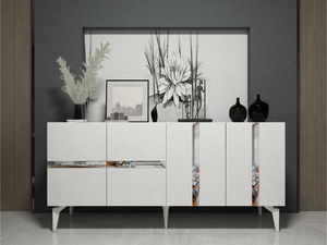 Ormarić Vekika 1 (bijela + srebrna)