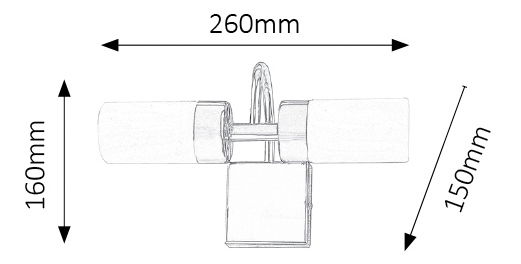 Iluminat pentru baie Betty 5746 (bronz)