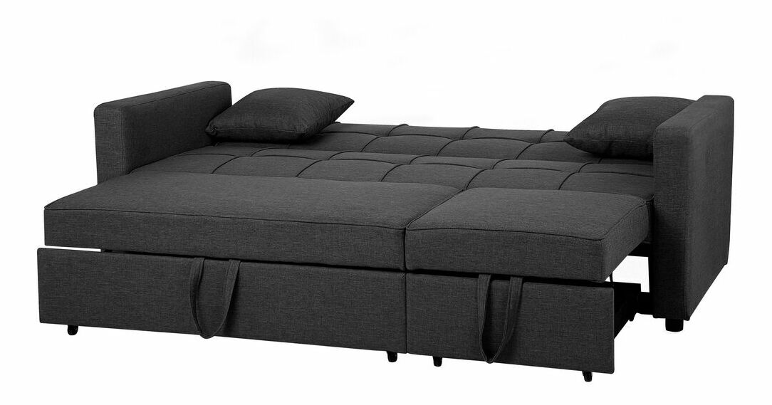 Canapea 3 locuri Gunds (gri închis) 