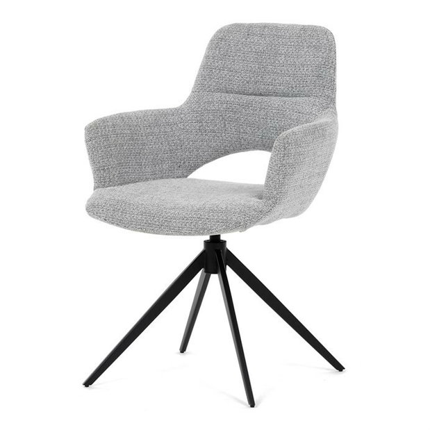 Jedálenská stolička Diamantal (sivá)