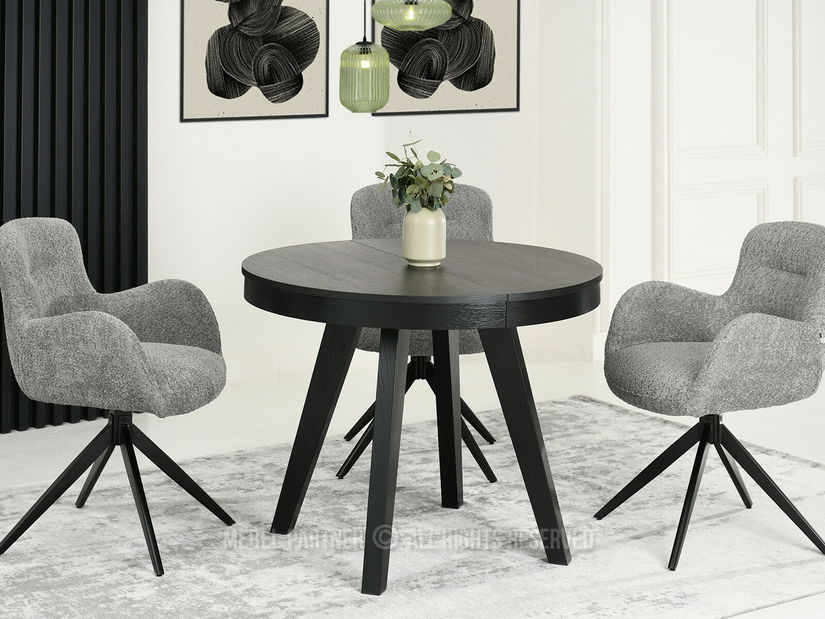 Masă sufragerie Trasladar (negru)