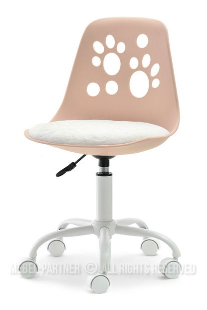 Detská stolička Footy (ružová + biela)