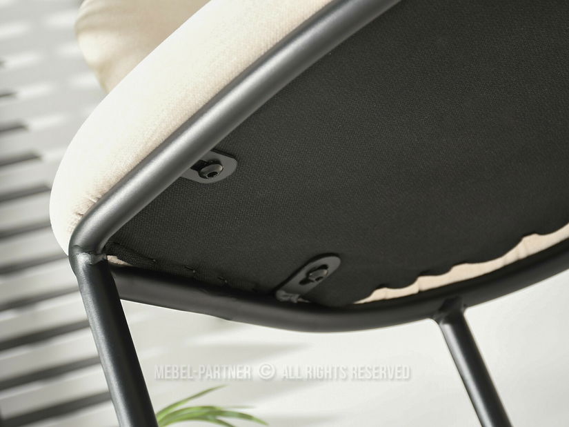 Scaun bar Kurkum (bej + negru)