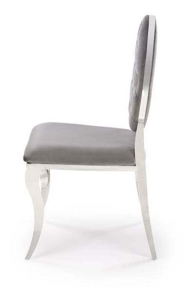 Scaun sufragerie Regino (gri + argintiu)