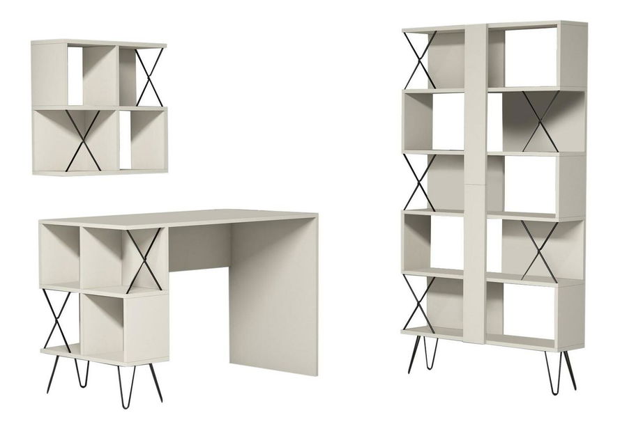 Uredski set Likime 1 (krem + crna)