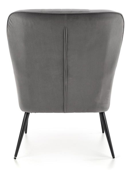 Kreslo Varon (sivá + čierna)