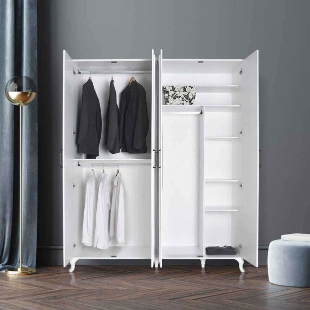 Šatníková skriňa Gefarotta 1 (biela)