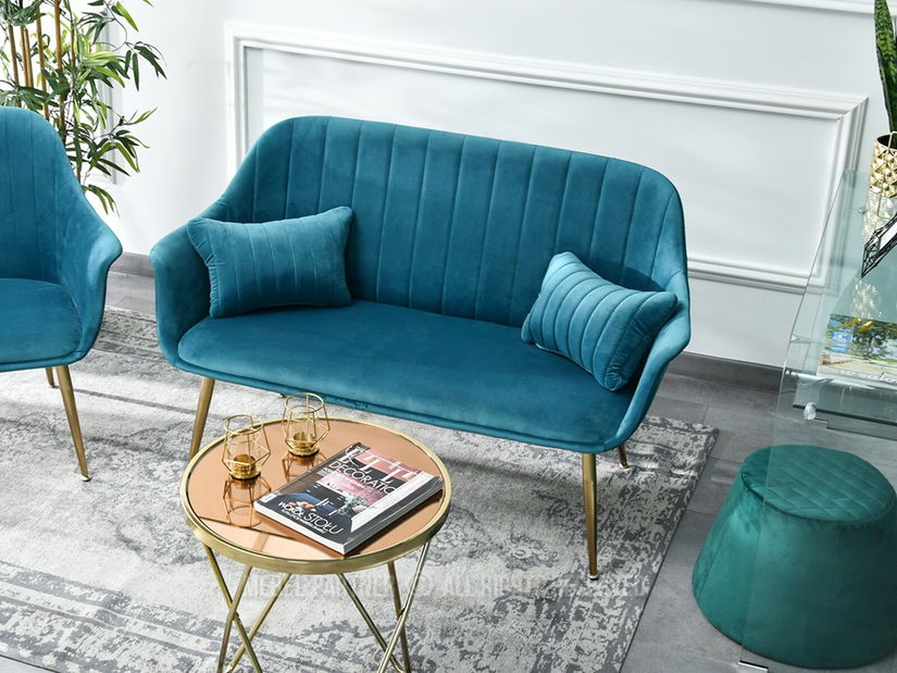 Kanapé Osmol S (türkiz + arany)