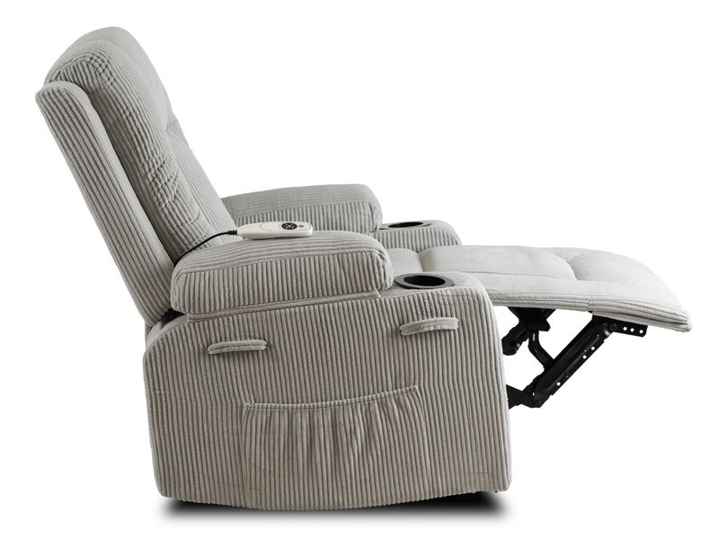 Masszázsfotel Banesto (világosszürke) 