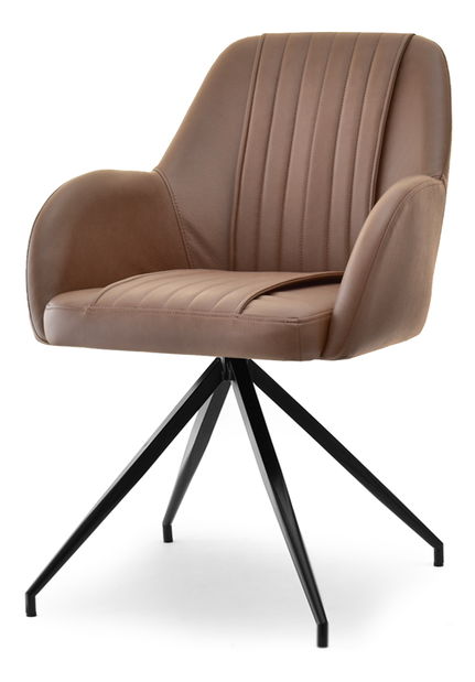 Scaun Cruz (maro + negru)