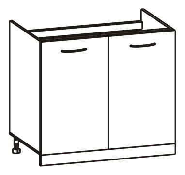 Alsó konyhaszekrény Cyra New DZ-80