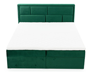 Pat matrimonial Boxspring 180 cm Menera (verde)