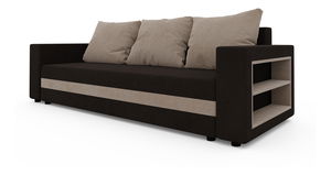 Pohovka trojsedačka Simpney (hnedá + béžová)