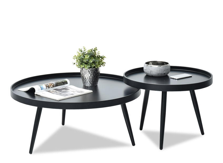 Măsuță de cafea Lantan Zest Xl (negru + negru)