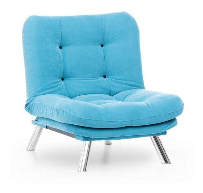 Kreslo Mishike 1 (Tyrkysová)