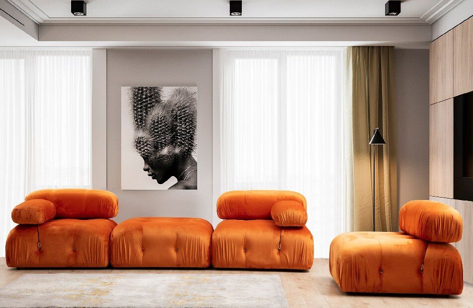Fotelja Bubel (narančasta) (L)