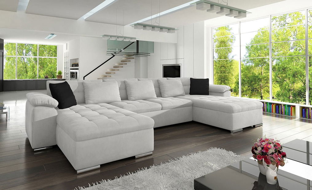 Kutna garnitura Wicenzota (siva + crna)