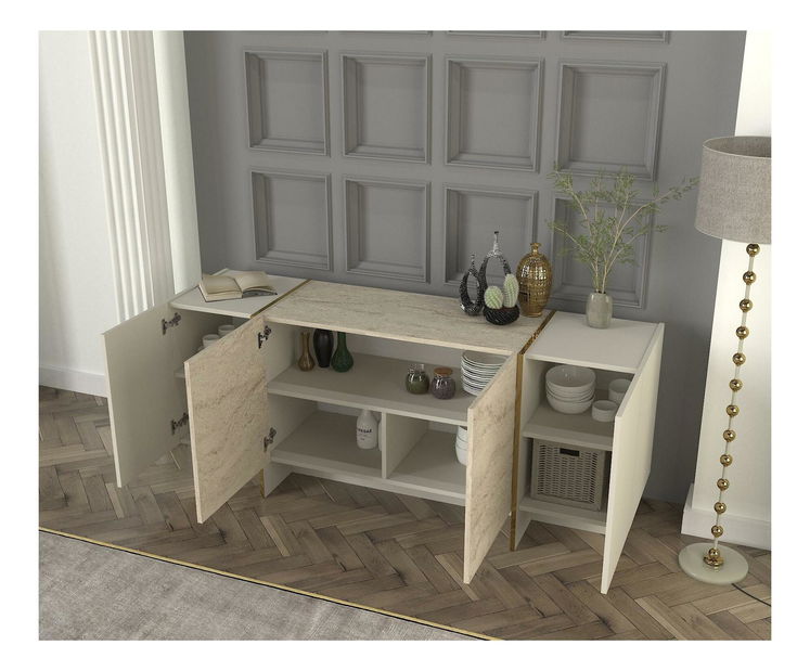 Dulap Veya 4 (Travertin + Nisipiu) 