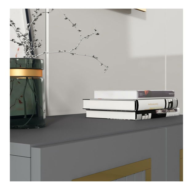 Skrinka Mapuse (antracit + zlatá) *výpredaj