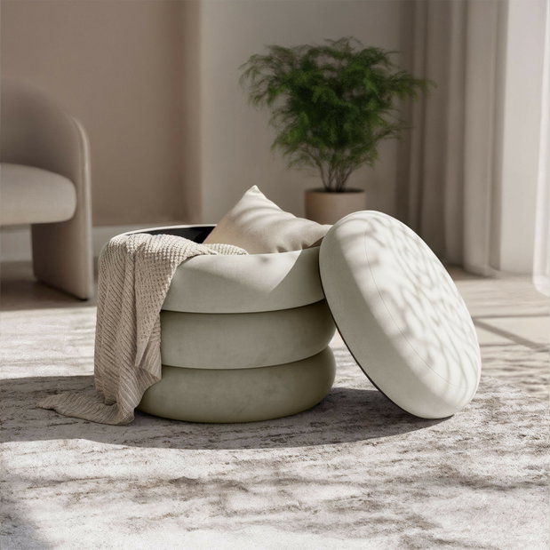 Taburete Snupy (crem)