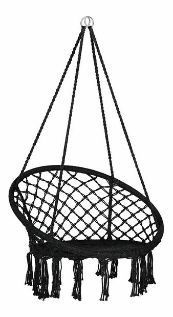 Fotoliu suspendat Gideon (negru)