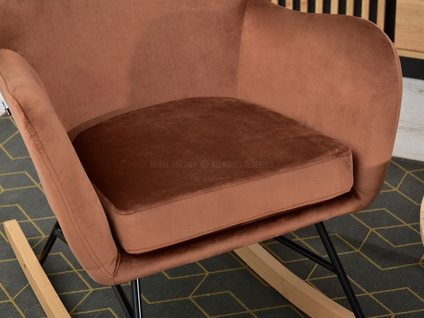 Fotelja Nesia (bakar + bijela bukva)