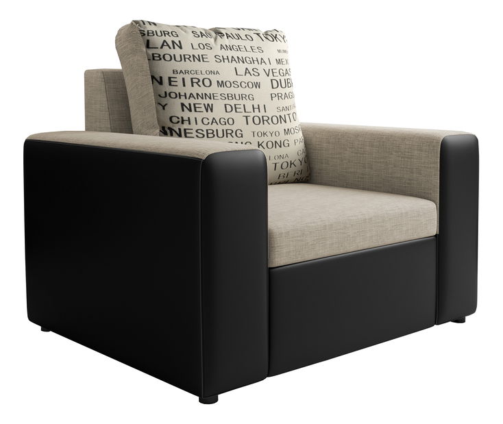 Kreslo Lavenda (béžová + čierna)