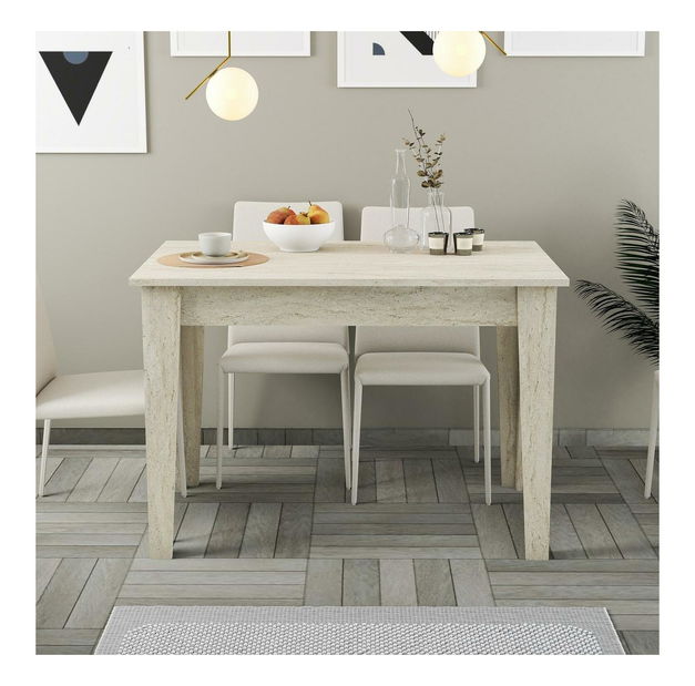 Jedálenský stôl Kloe (pre 4 osoby) (travertín)