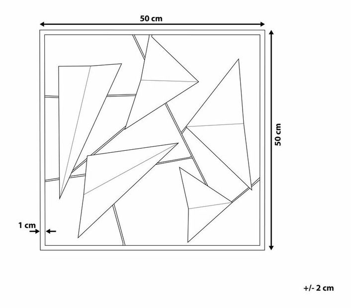 Zidna dekoracija Zeehan (plava)